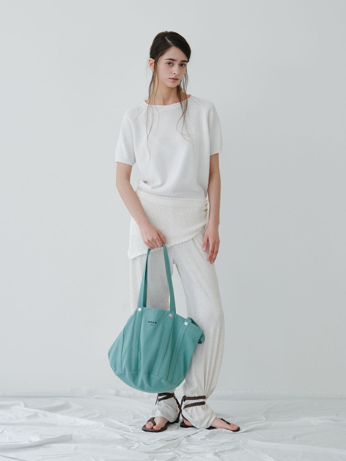 리플레인(REPLAIN) REPLAIN EVERYDAY CANVAS BAG_IVORY