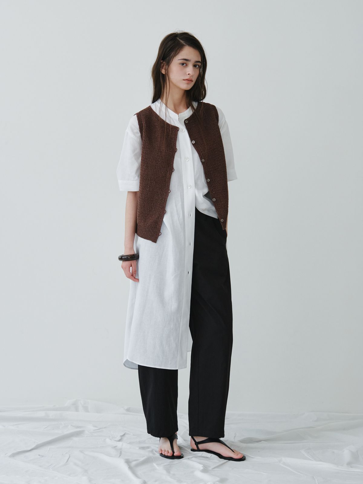 리플레인(REPLAIN) COTTON STRING PANTS_BLACK