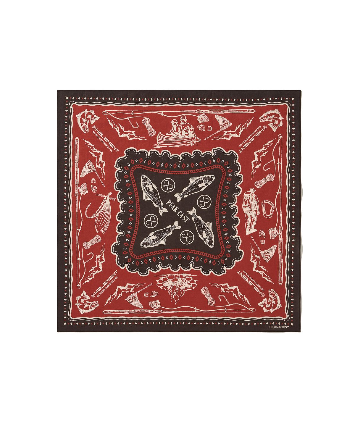 힐리먼트(HELEMENT) 아웃도어 필드 반다나 (RED)