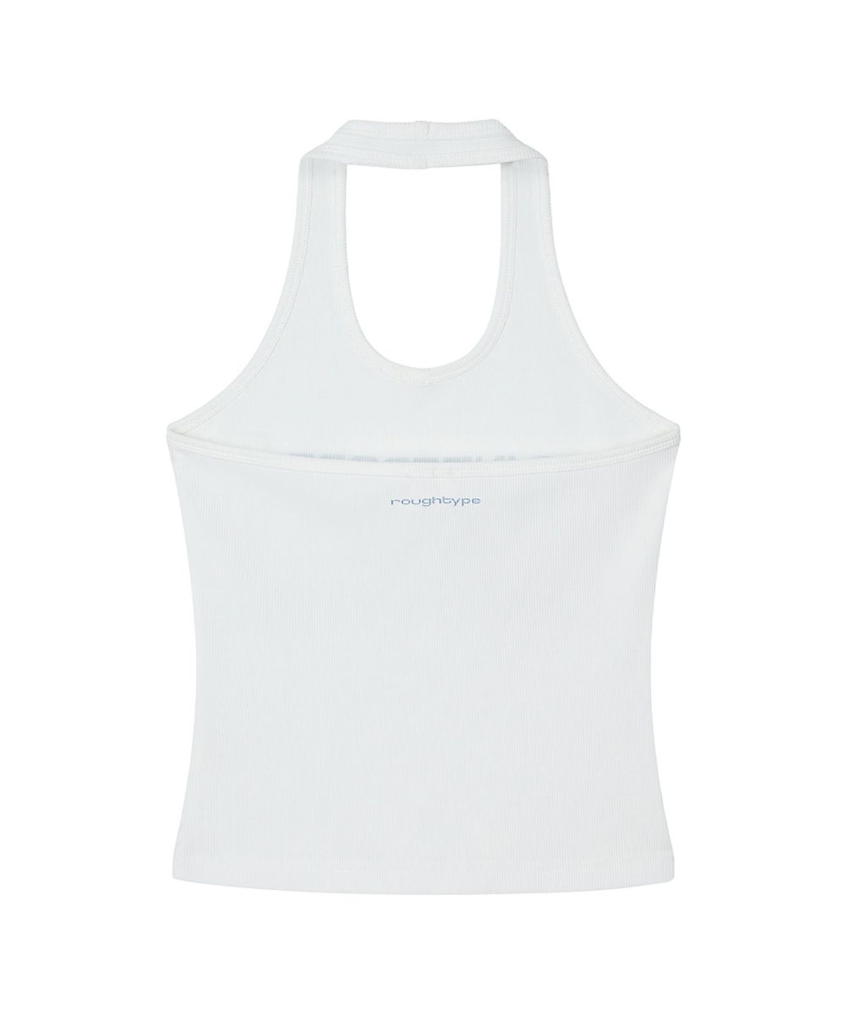 로타입(ROUGHTYPE) Lettering Halterneck Sleeveless - White