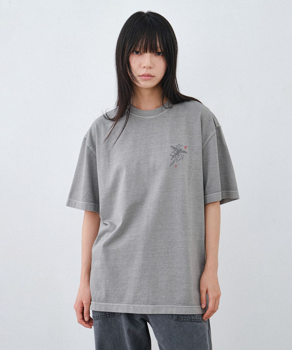 힐리먼트(HELEMENT) 스텔라 피그먼트 반팔티 (GREY)