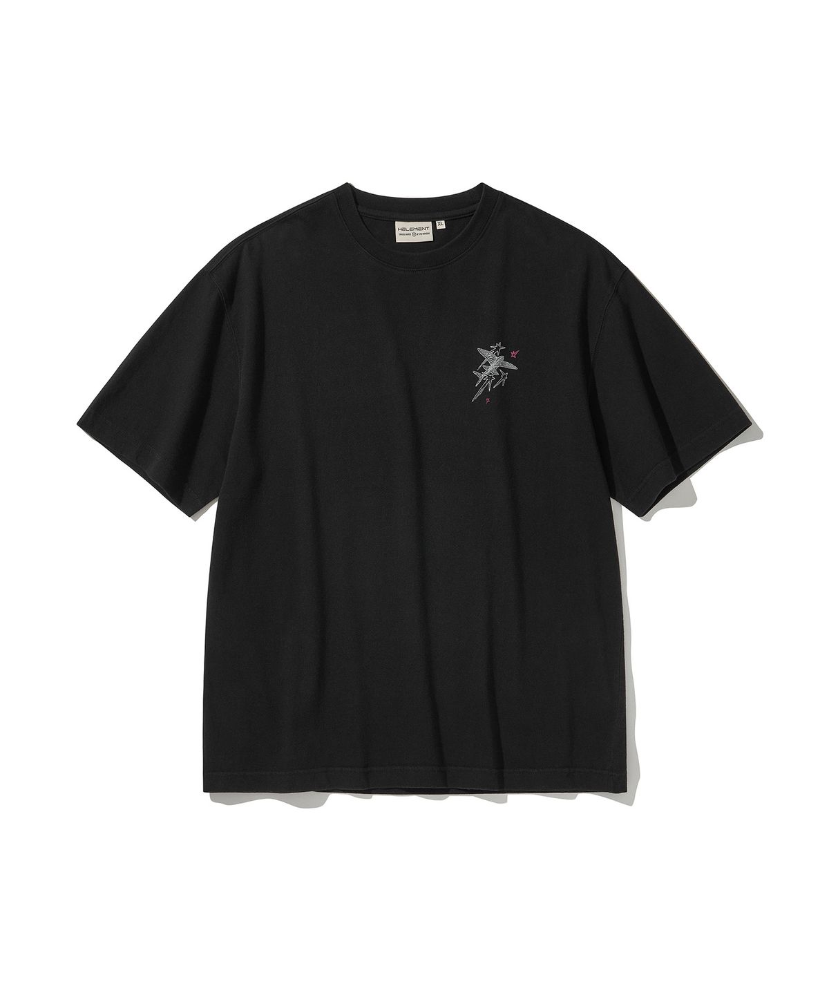 힐리먼트(HELEMENT) 스텔라 피그먼트 반팔티 (BLACK)
