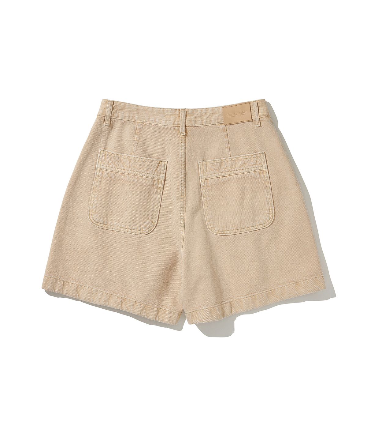 힐리먼트(HELEMENT) 여성 피그먼트 데님 숏팬츠 (BEIGE)
