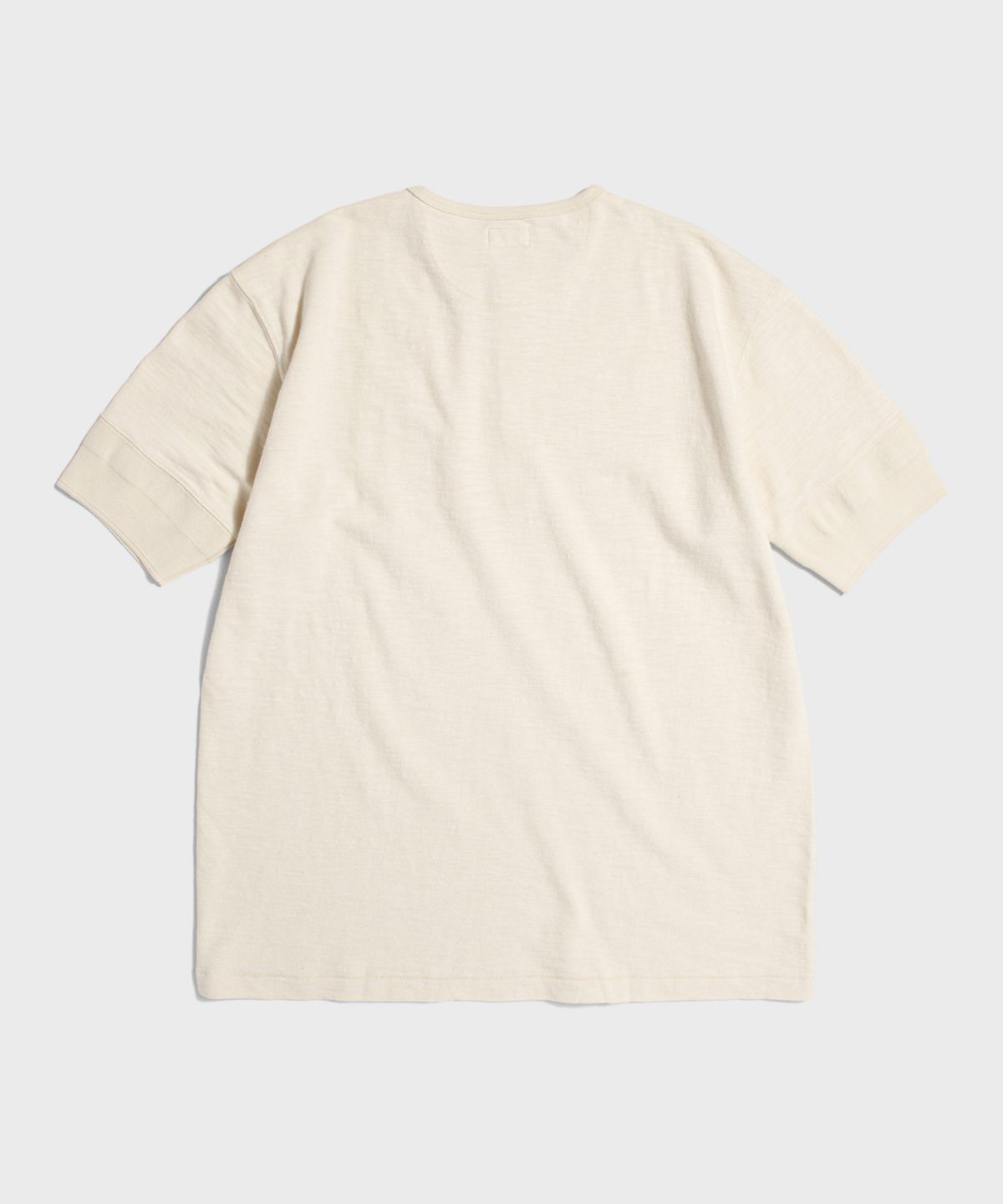 브론슨(BRONSON) Tompkins Loopwheeled Tubular Henley Tee Apricot