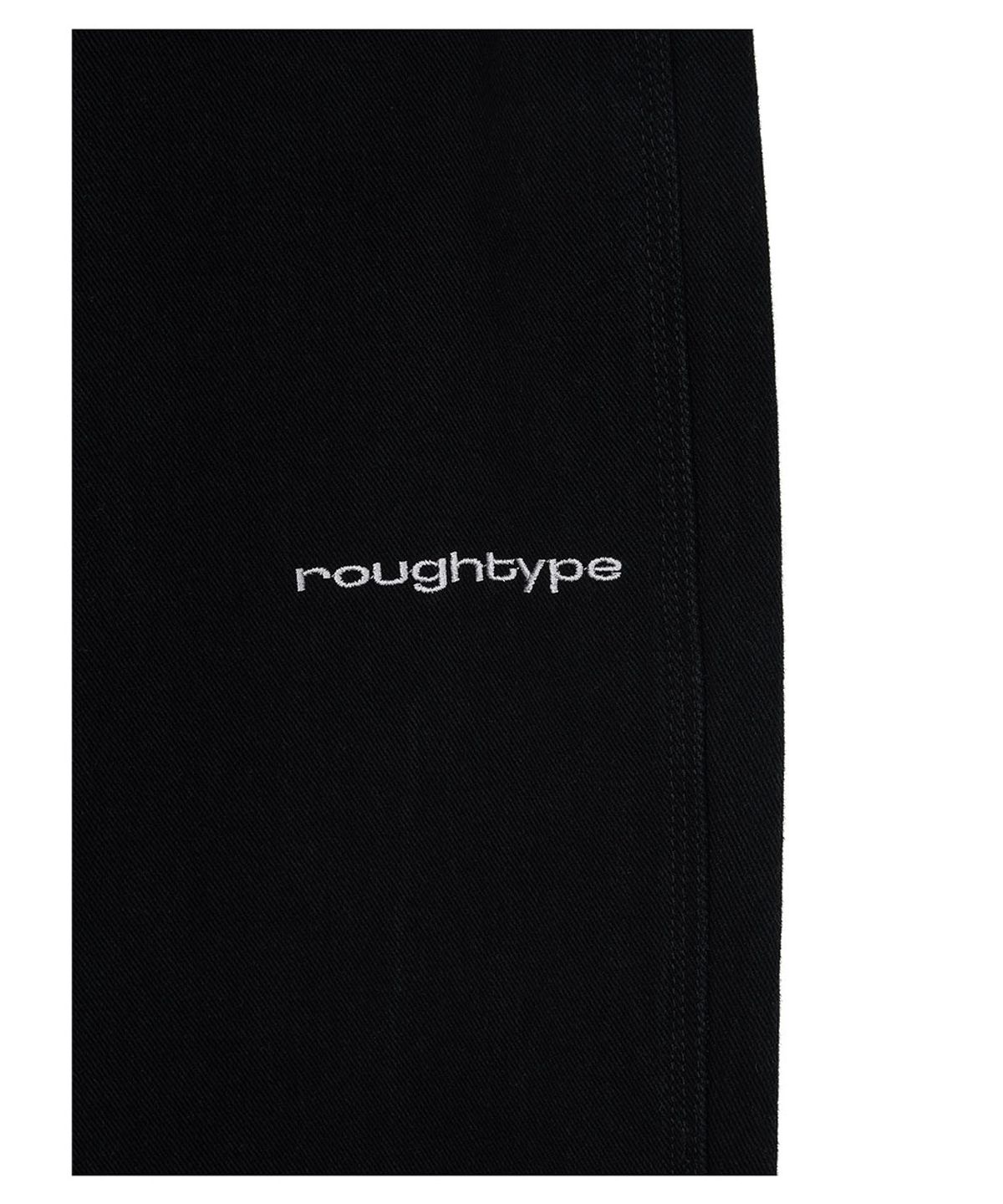 로타입(ROUGHTYPE) Washed Patch Denim - Black