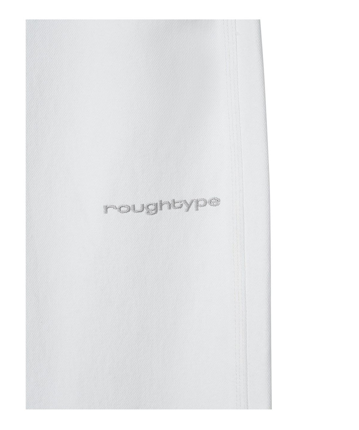로타입(ROUGHTYPE) Washed Patch Denim - White