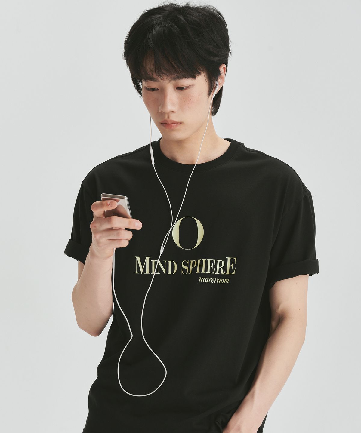 마레룸(MAREROOM) 마인드 스페어 티셔츠 블랙