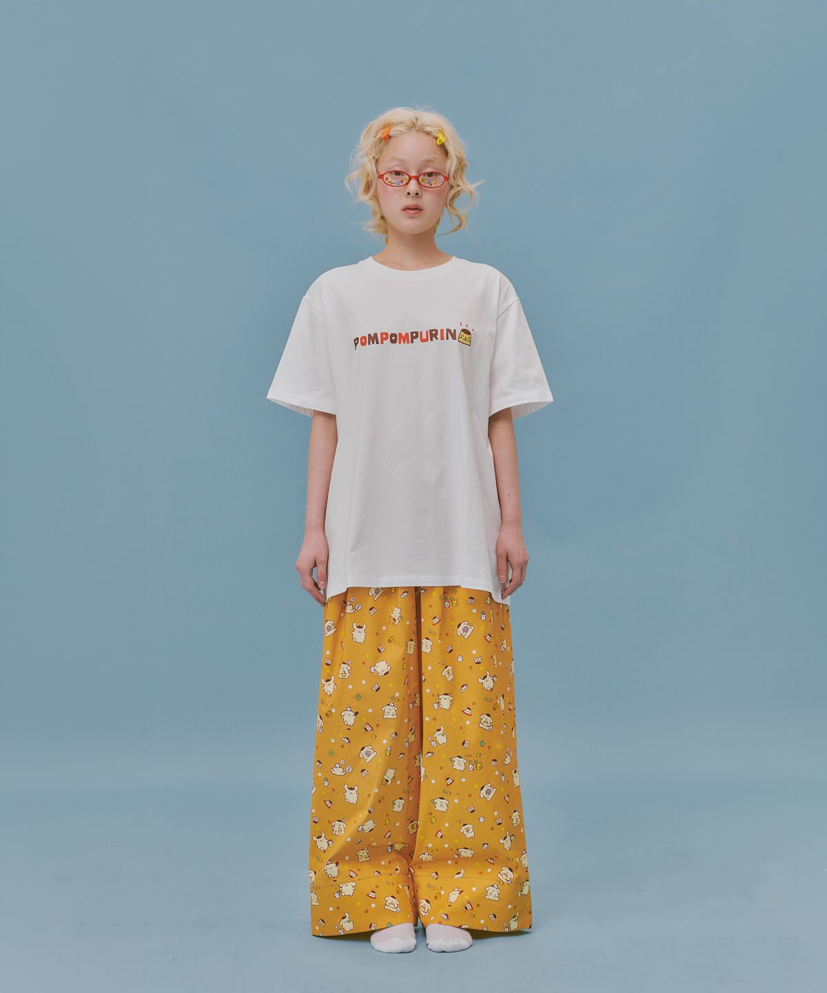 오끼뜨(OGGITT) (uni)폼폼푸린 도미토리 팬츠 푸딩오렌지
