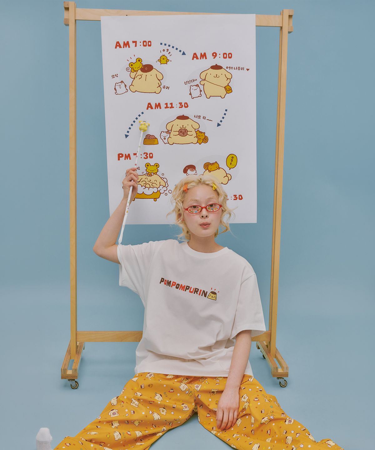 오끼뜨(OGGITT) (uni)폼폼푸린 도미토리 팬츠 푸딩오렌지