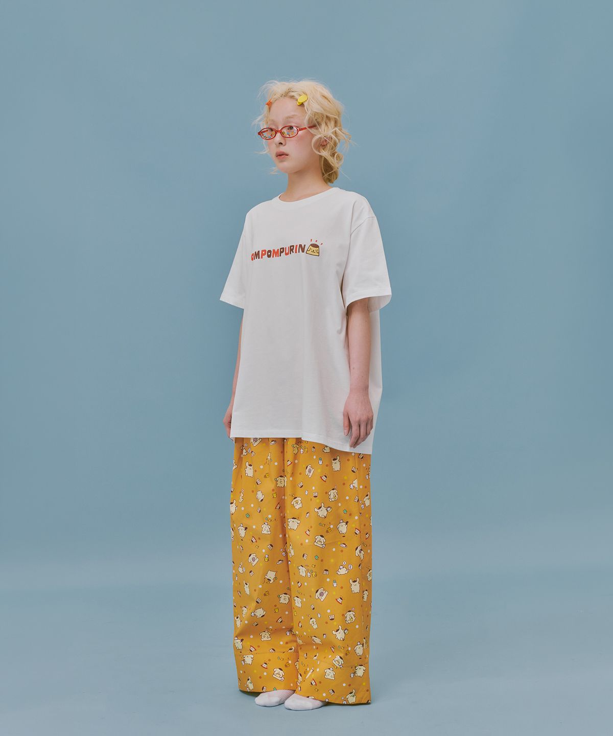 오끼뜨(OGGITT) (uni)폼폼푸린 도미토리 팬츠 푸딩오렌지