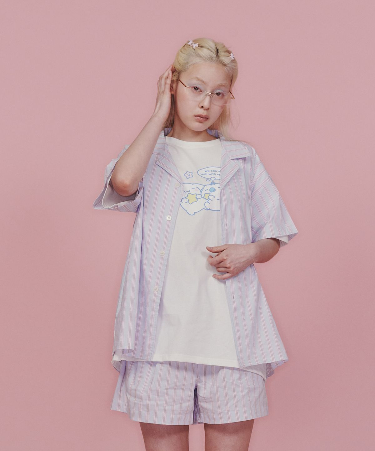 오끼뜨(OGGITT) (uni)시나모롤 레지던스 파자마 윙블루