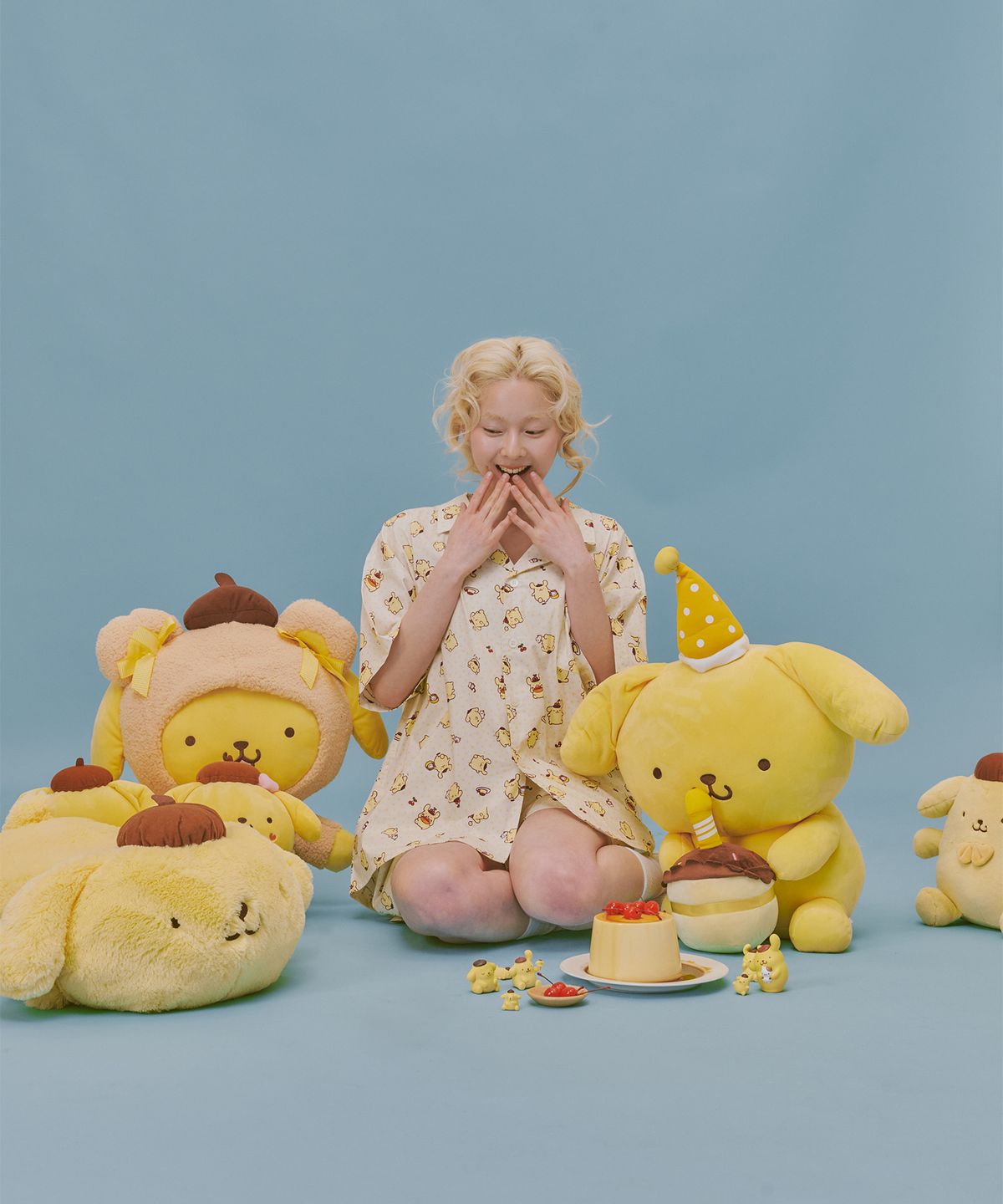 오끼뜨(OGGITT) (uni)폼폼푸린 레지던스 파자마 크림옐로우