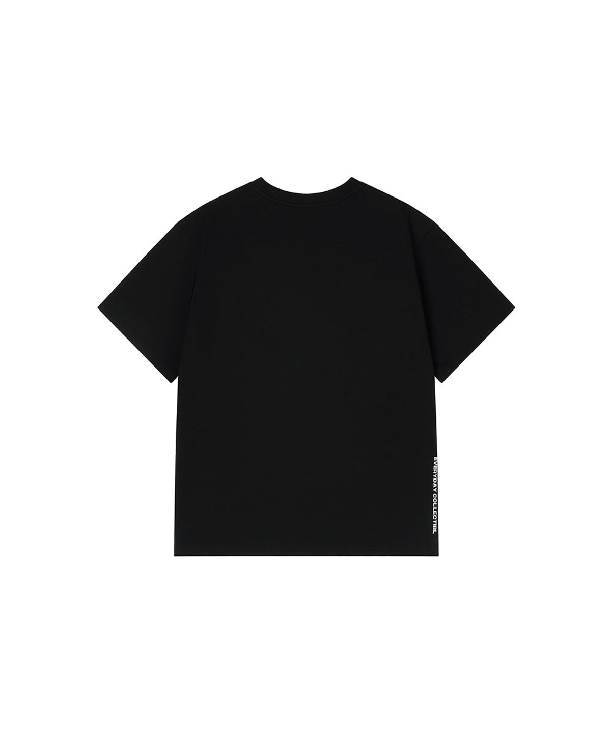 로타입(ROUGHTYPE) Reverse Lettering Oversized Short-sleeved - Black