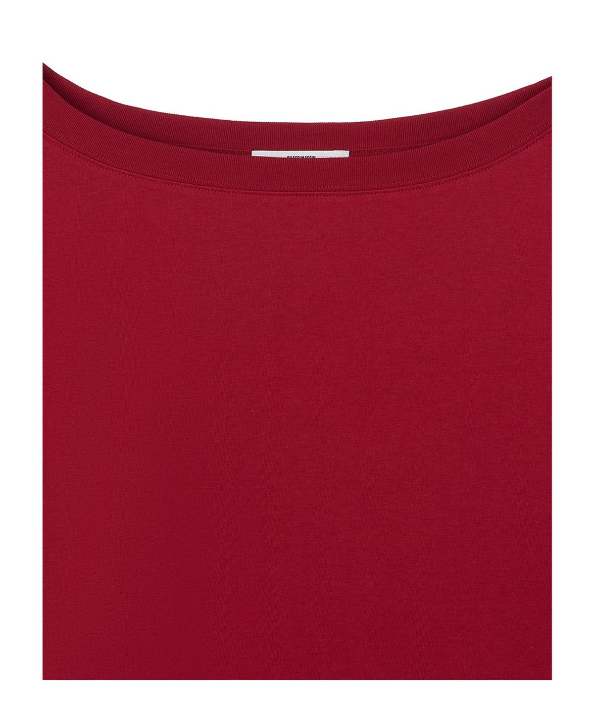 로타입(ROUGHTYPE) Unbalanced Off-shoulder Short Sleeved - Burgundy