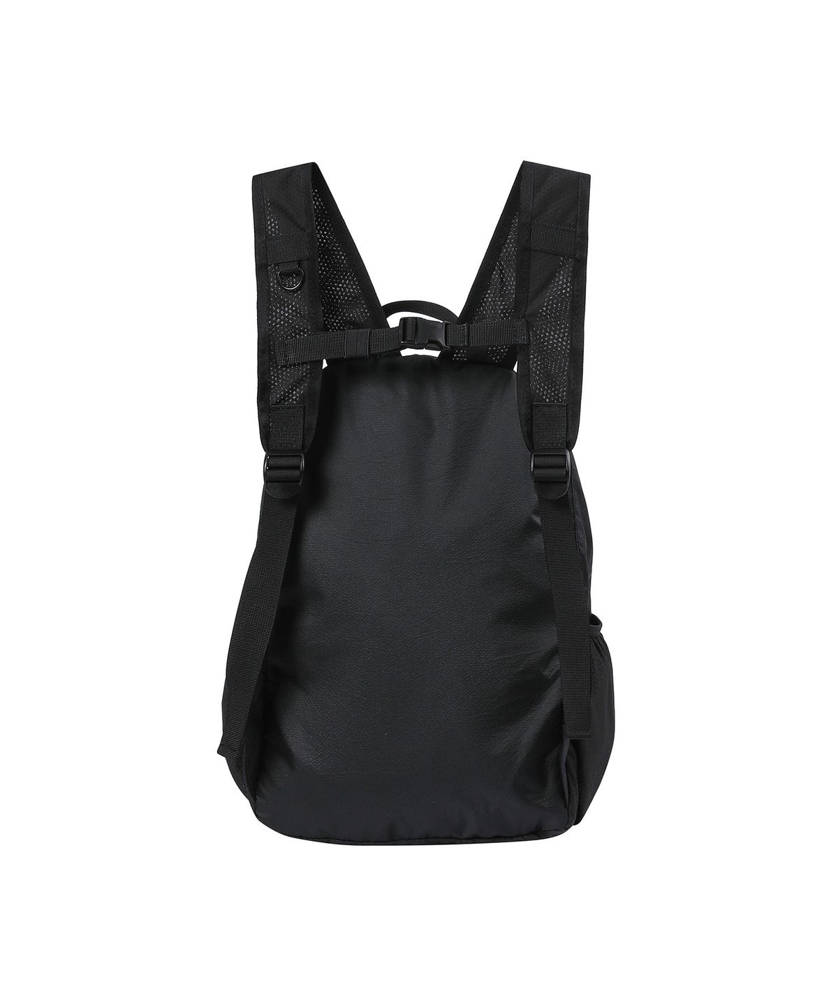 하나히(HANAHI) Double diagonal zipper backpack BLACK