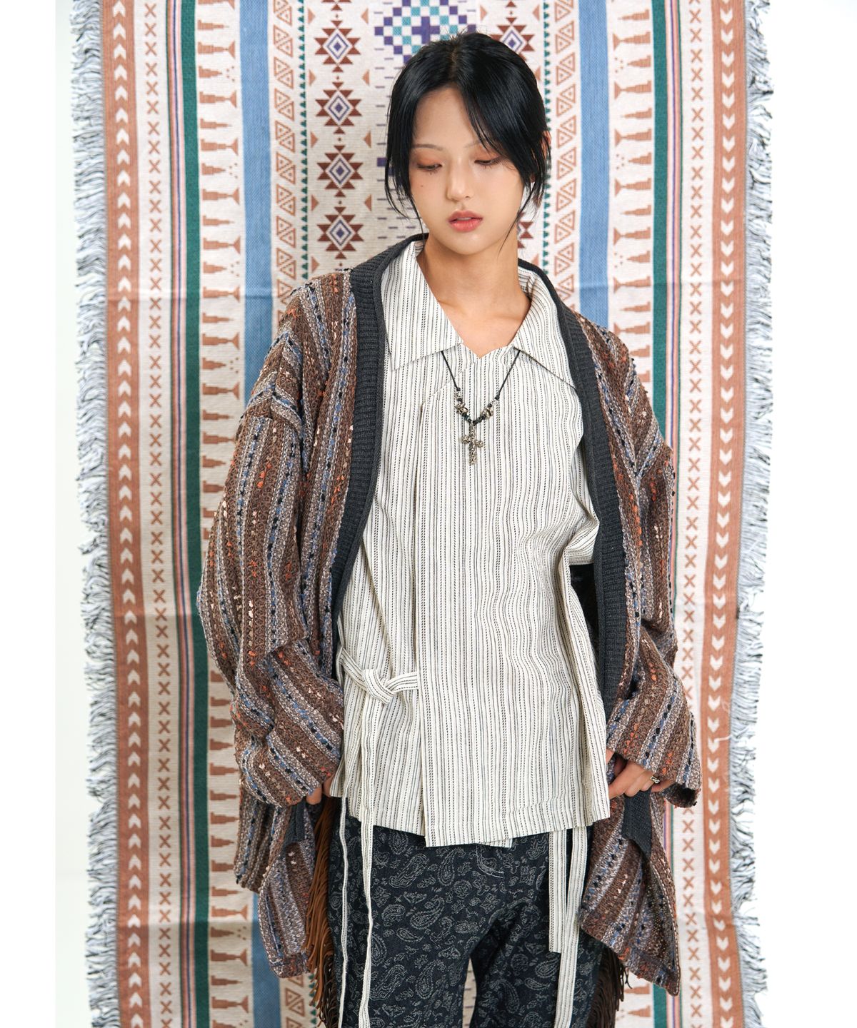히피하우스(HIPPIE HAUS) Brown Haze Robe