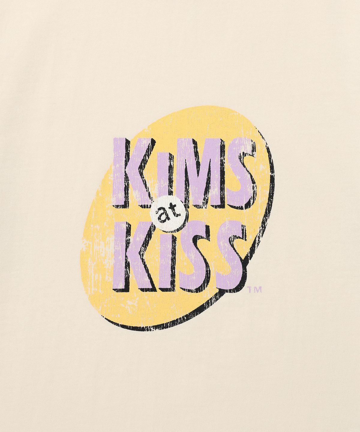 킴스 프레시 코튼 마켓(KIMS FRESH COTTON MARKET) 엣 키스 링거 티셔츠 크림