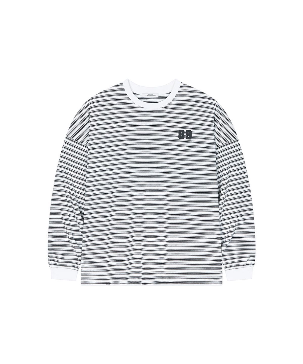 로타입(ROUGHTYPE) 89 Logo Stripe Long Sleeve - White