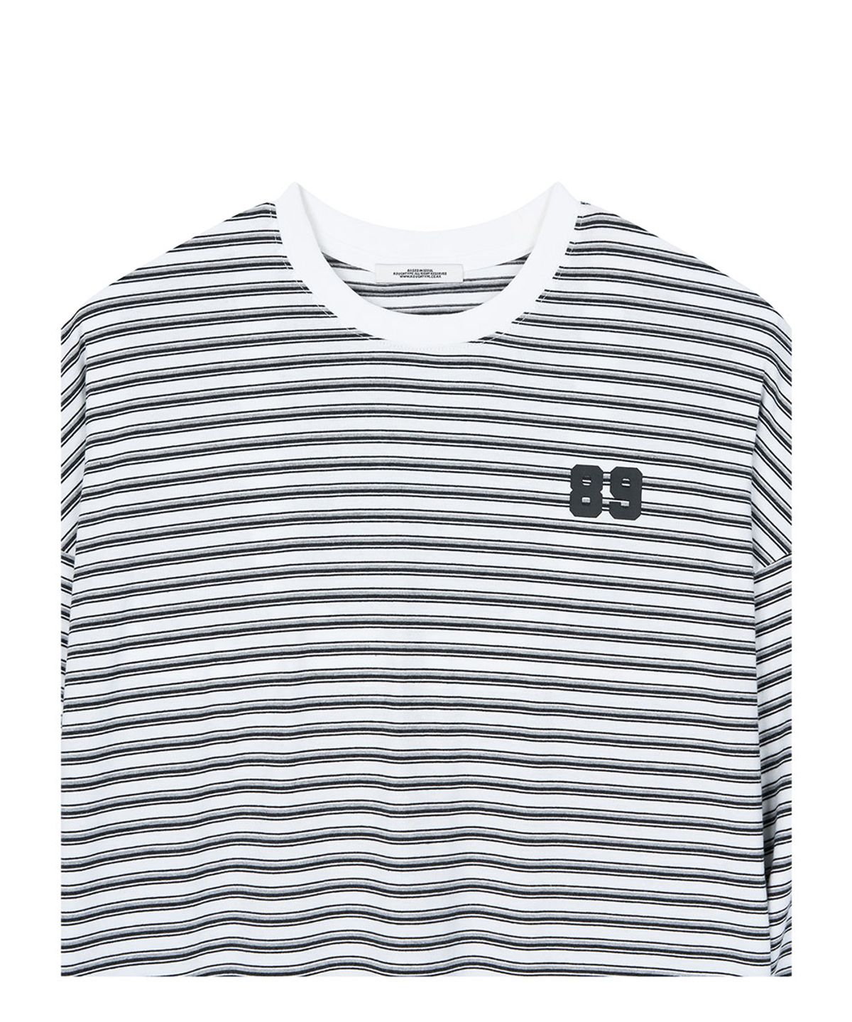 로타입(ROUGHTYPE) 89 Logo Stripe Long Sleeve - White