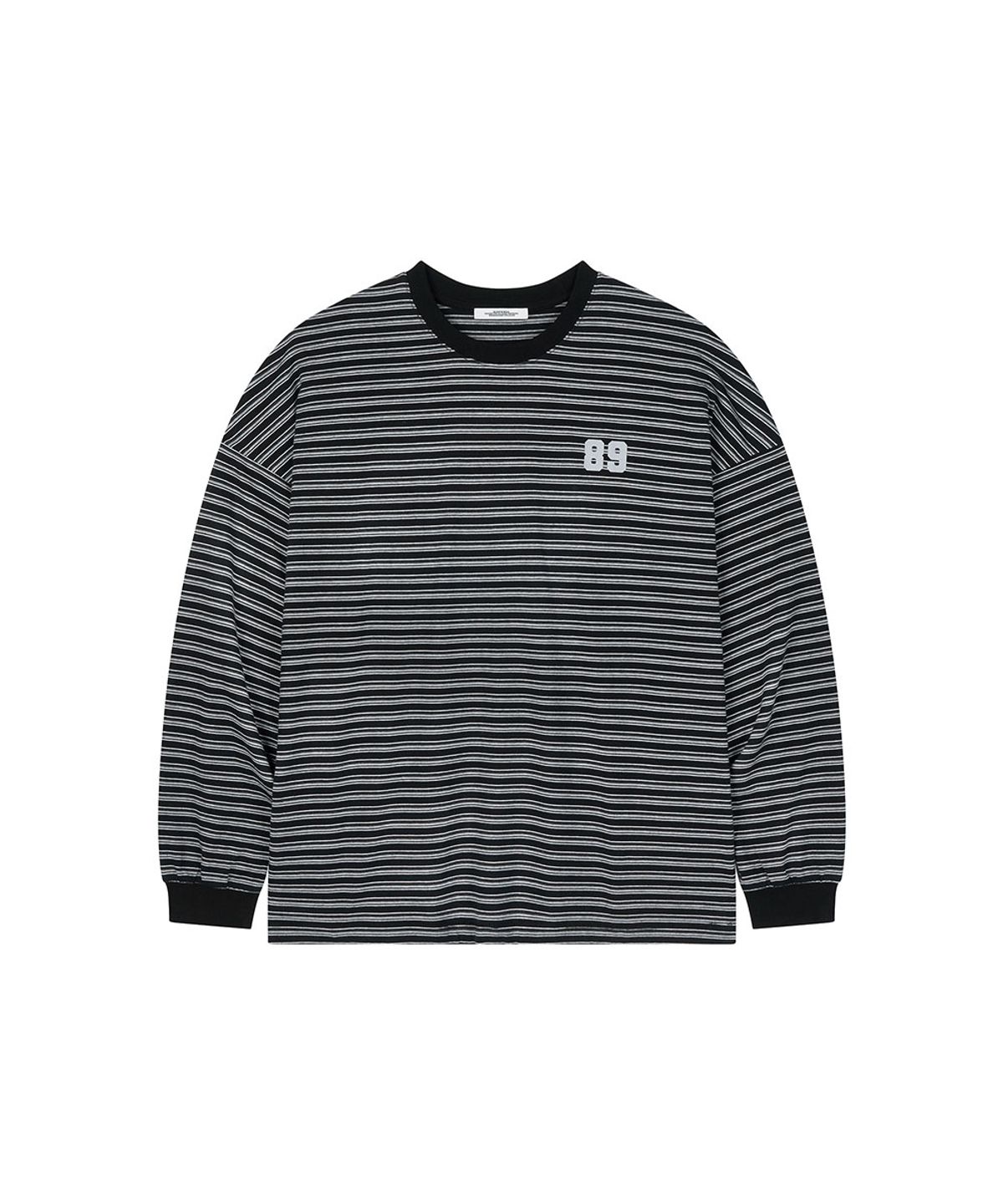 로타입(ROUGHTYPE) 89 Logo Stripe Long Sleeve - Black