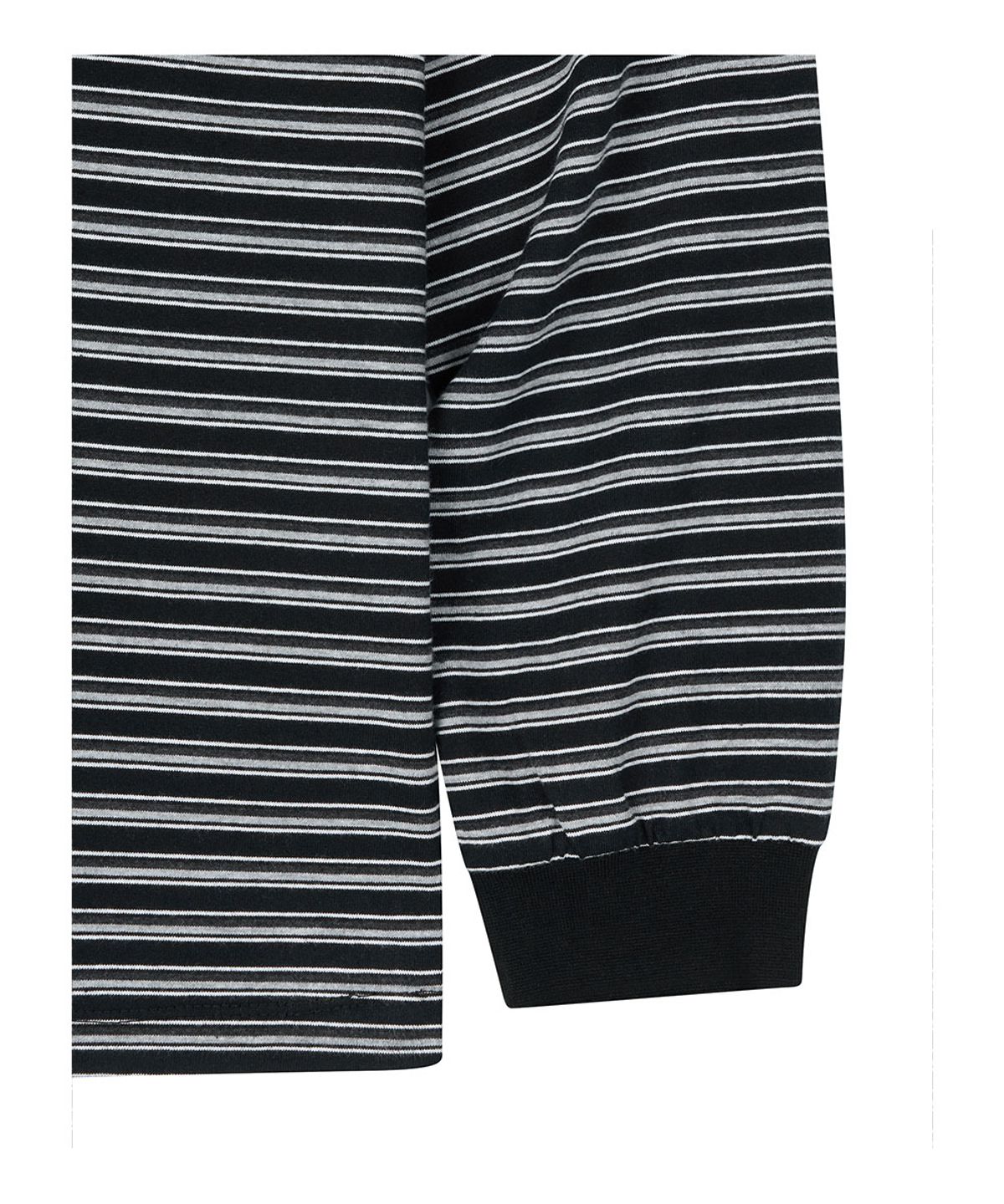 로타입(ROUGHTYPE) 89 Logo Stripe Long Sleeve - Black