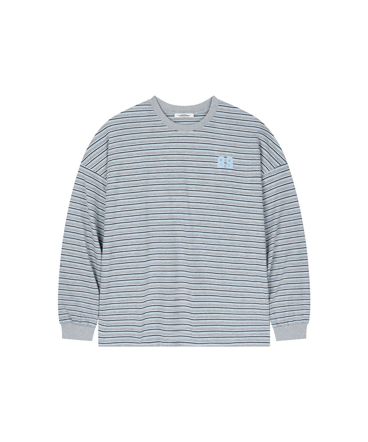 로타입(ROUGHTYPE) 89 Logo Stripe Long Sleeve - Gray
