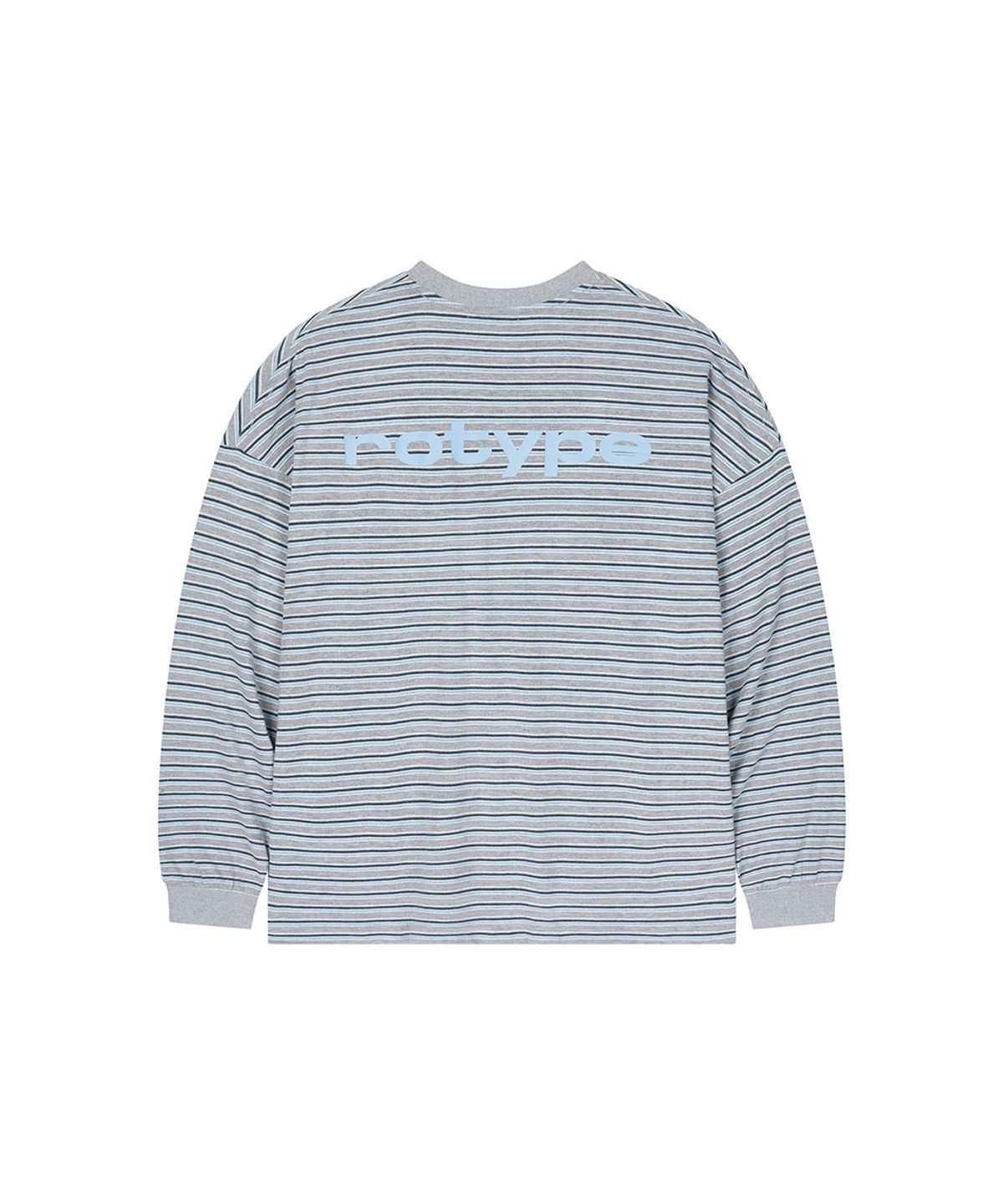로타입(ROUGHTYPE) 89 Logo Stripe Long Sleeve - Gray