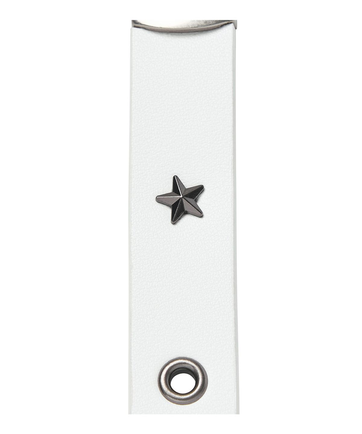로타입(ROUGHTYPE) Star Point Leather Belt - White