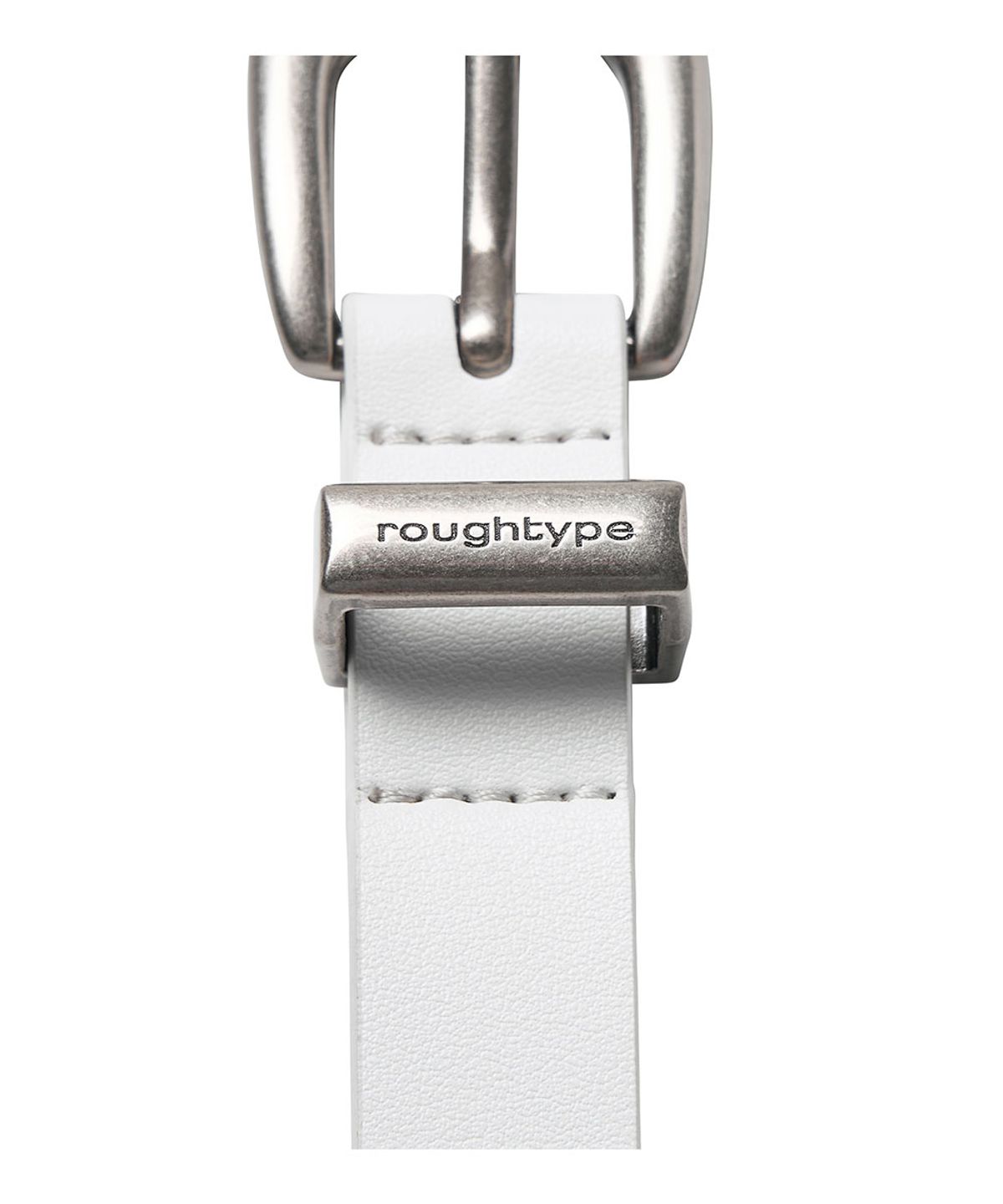 로타입(ROUGHTYPE) Star Point Leather Belt - White