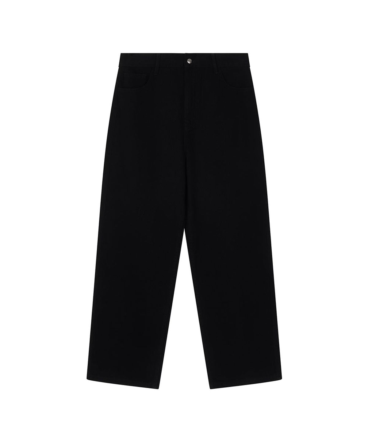 로타입(ROUGHTYPE) Drop Crotch Cotton Pants - Black