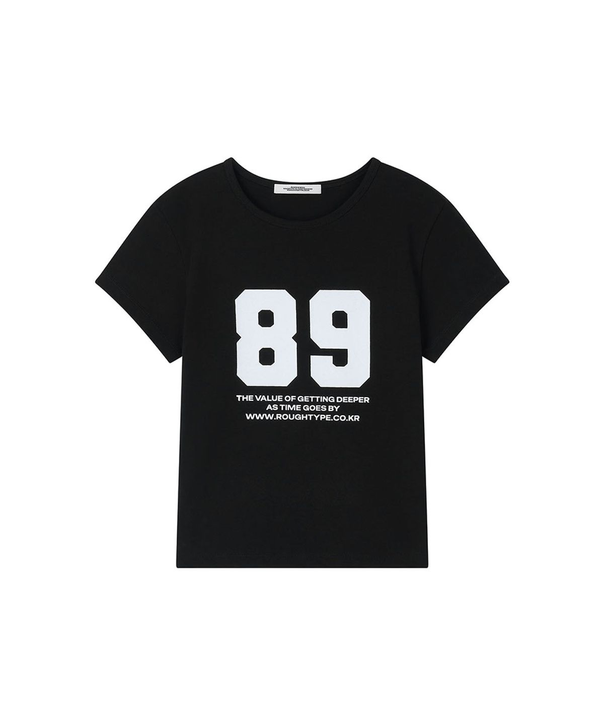 로타입(ROUGHTYPE) 89 Crop Short-sleeved Shirt - Black