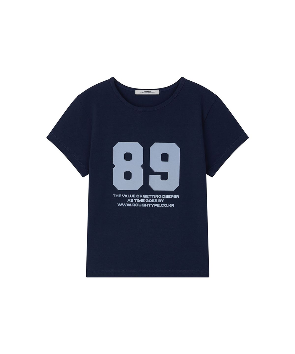 로타입(ROUGHTYPE) 89 Crop Short-sleeved Shirt - Navy
