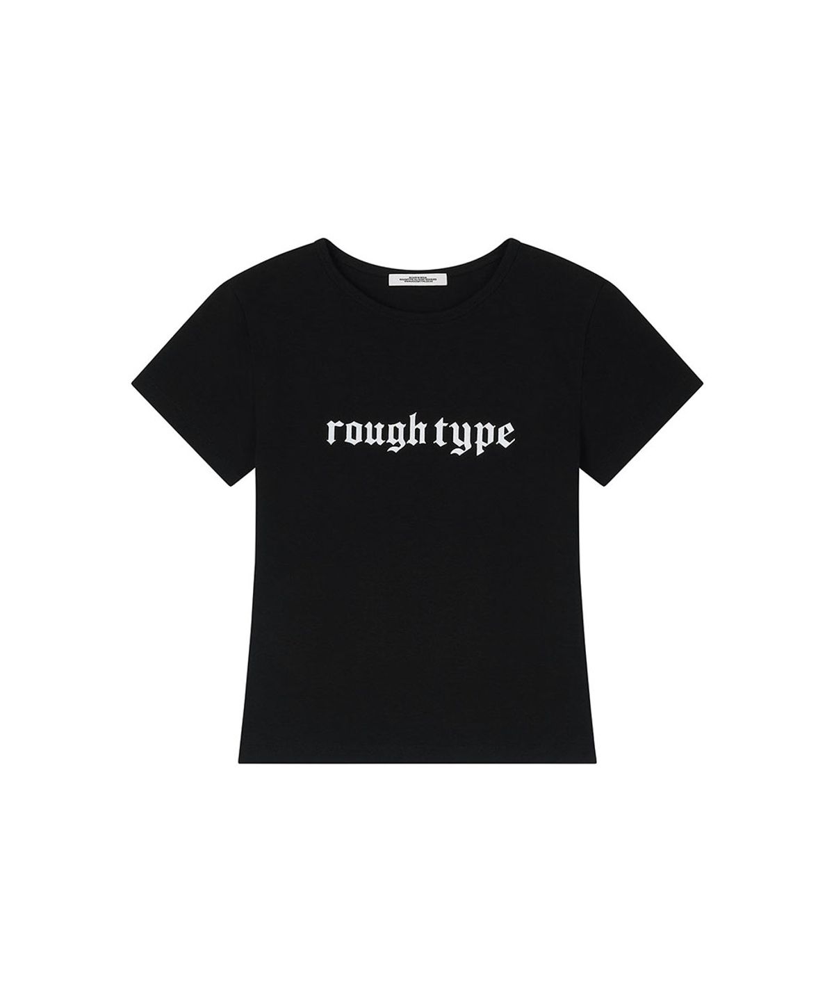로타입(ROUGHTYPE) Slim Short-sleeved T-shirt - Black