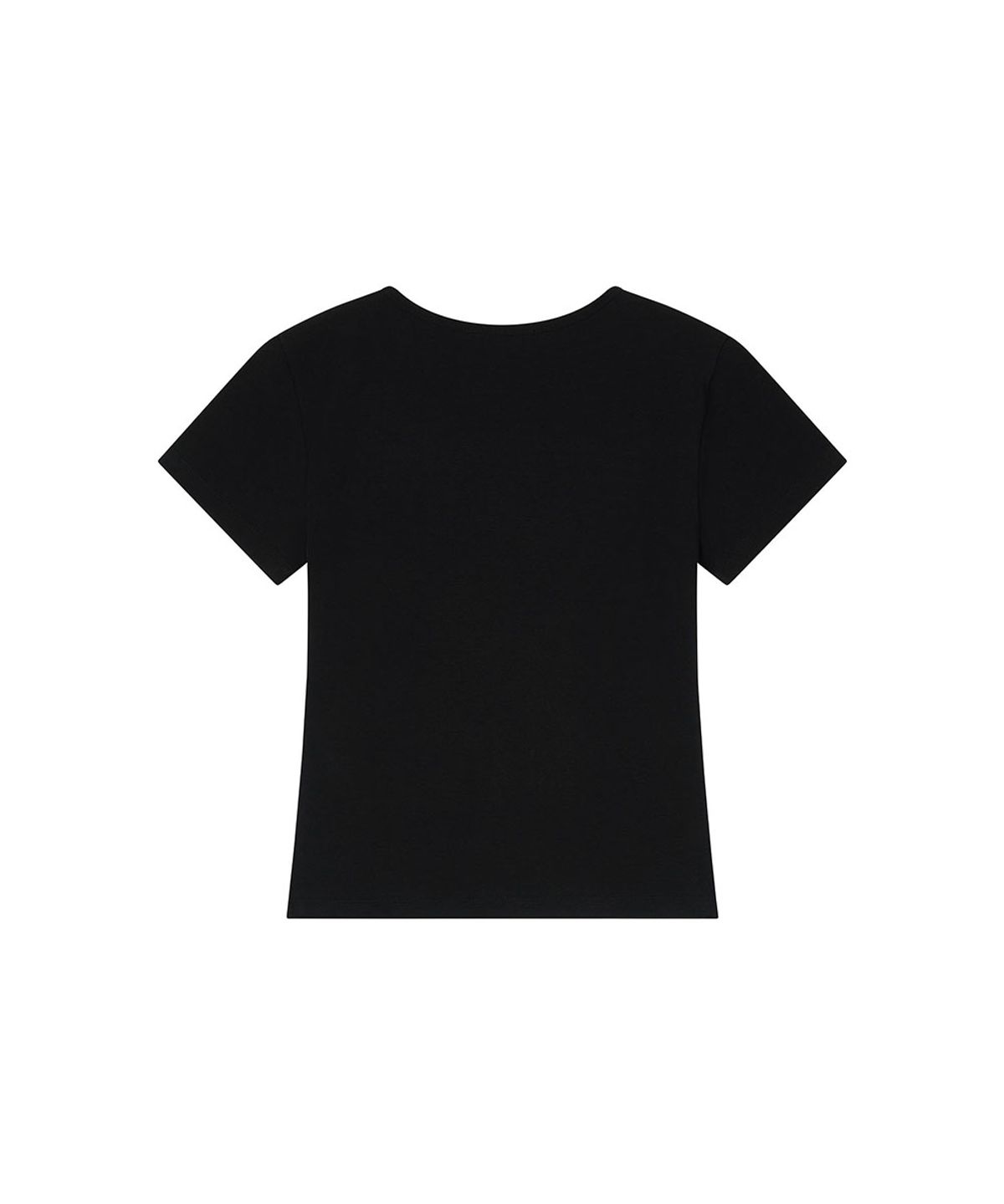 로타입(ROUGHTYPE) Slim Short-sleeved T-shirt - Black