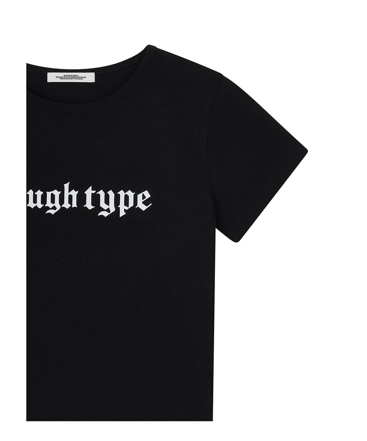로타입(ROUGHTYPE) Slim Short-sleeved T-shirt - Black