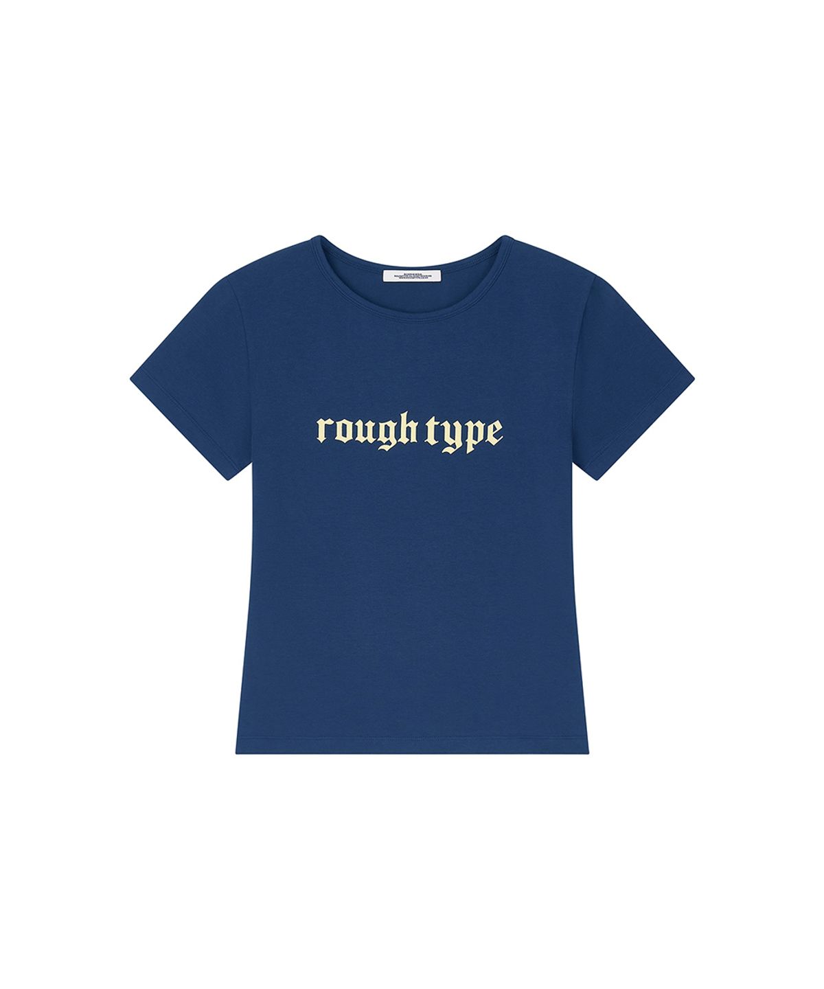 로타입(ROUGHTYPE) Slim Short-sleeved T-shirt - Navy