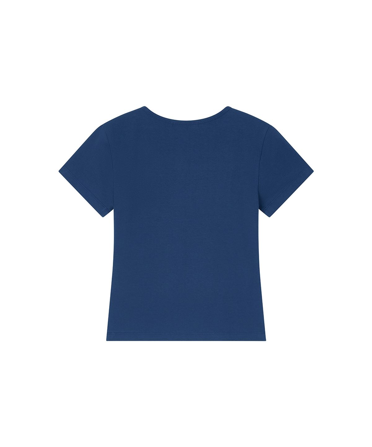 로타입(ROUGHTYPE) Slim Short-sleeved T-shirt - Navy