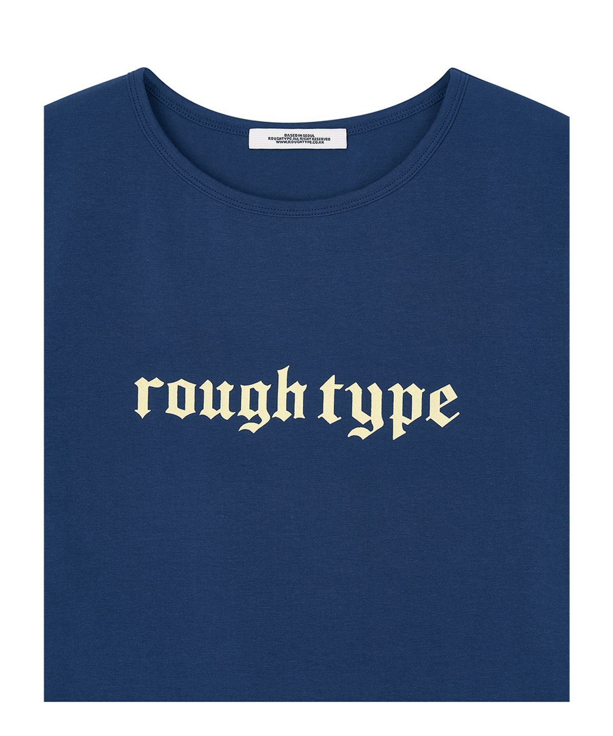 로타입(ROUGHTYPE) Slim Short-sleeved T-shirt - Navy