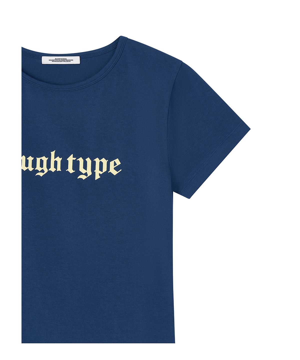 로타입(ROUGHTYPE) Slim Short-sleeved T-shirt - Navy