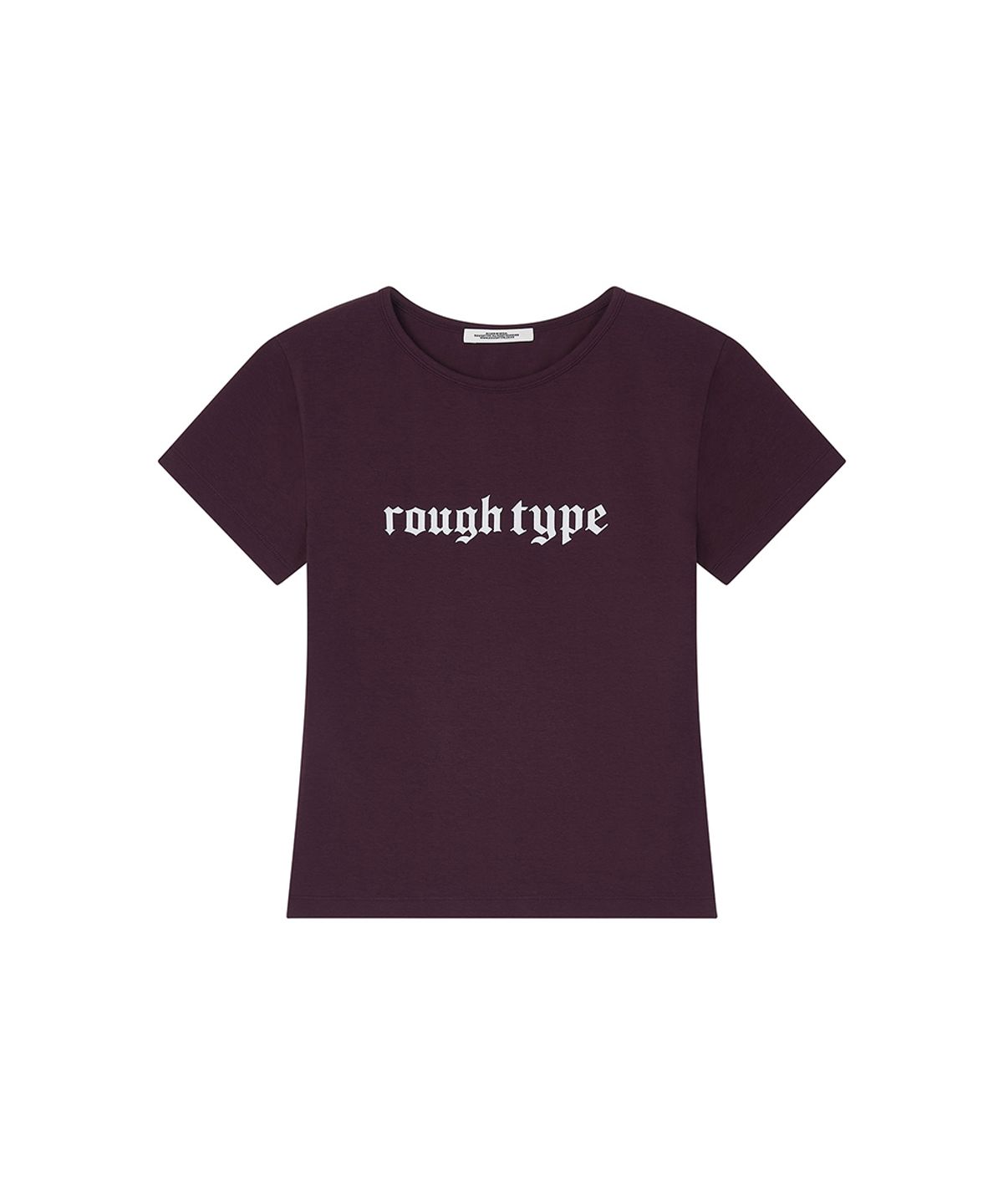 로타입(ROUGHTYPE) Slim Short-sleeved T-shirt - Purple