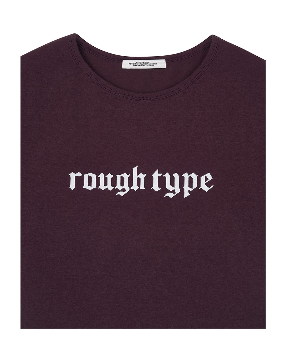로타입(ROUGHTYPE) Slim Short-sleeved T-shirt - Purple