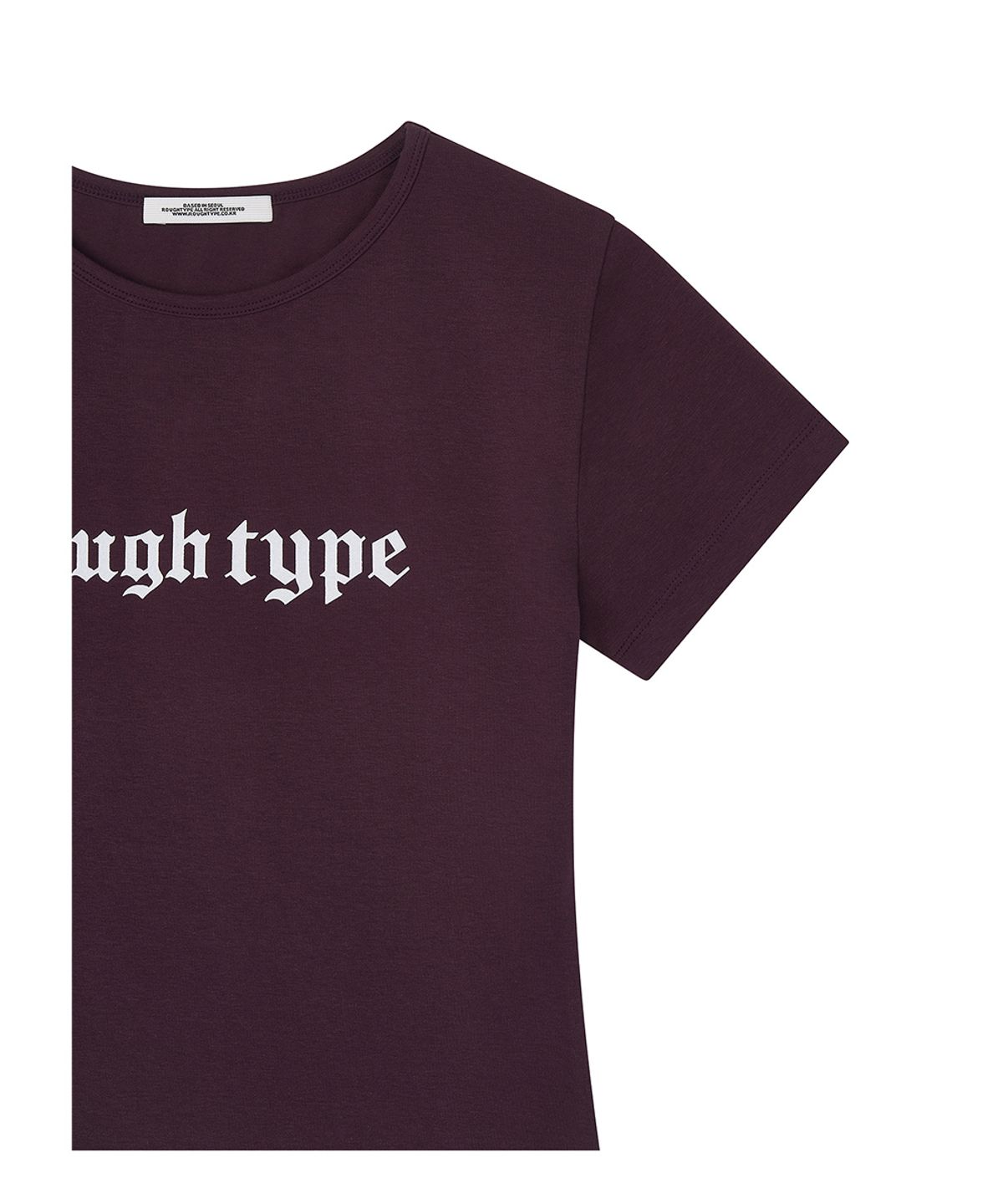 로타입(ROUGHTYPE) Slim Short-sleeved T-shirt - Purple