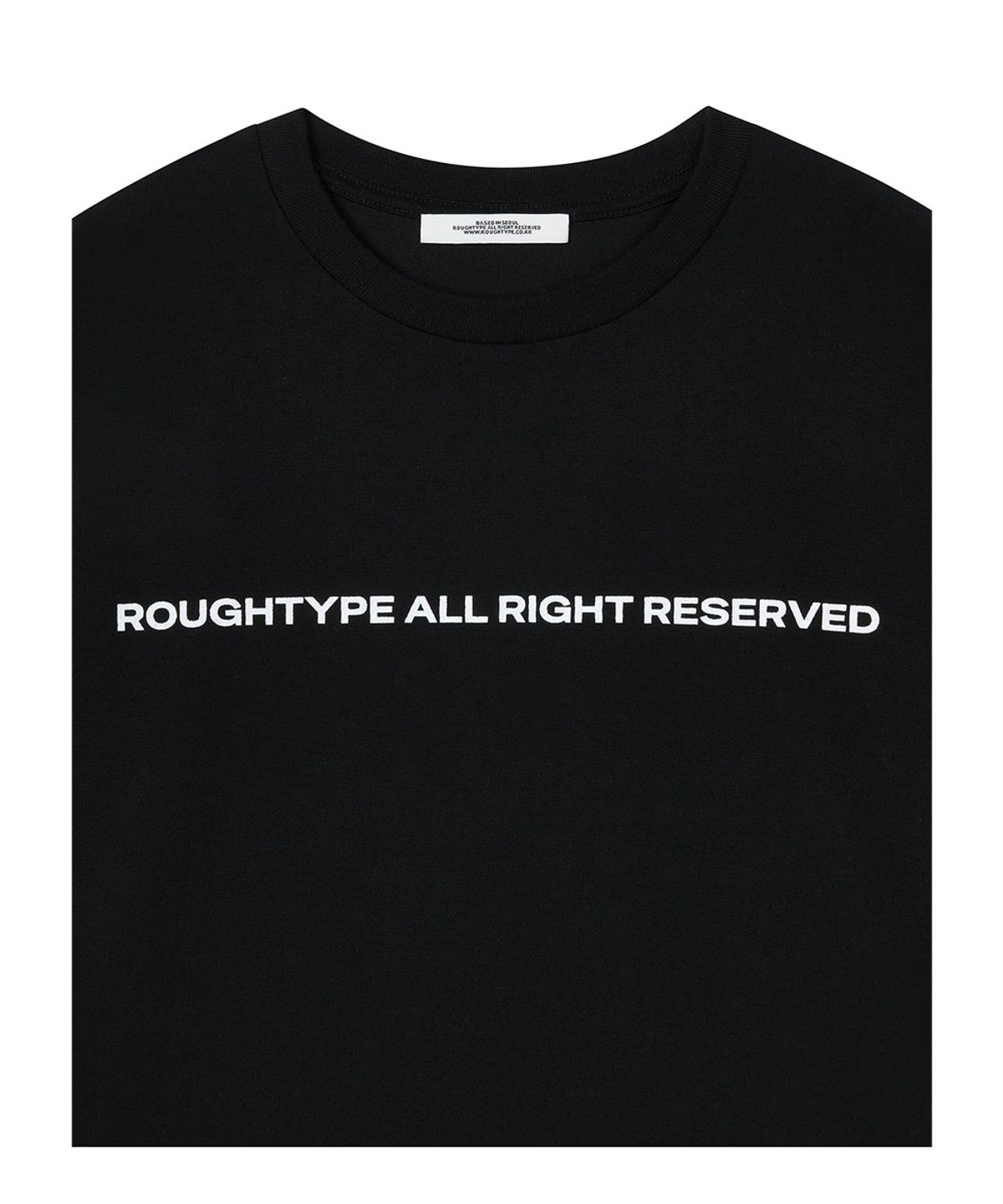 로타입(ROUGHTYPE) Color Over Fit Short Sleeve - Black