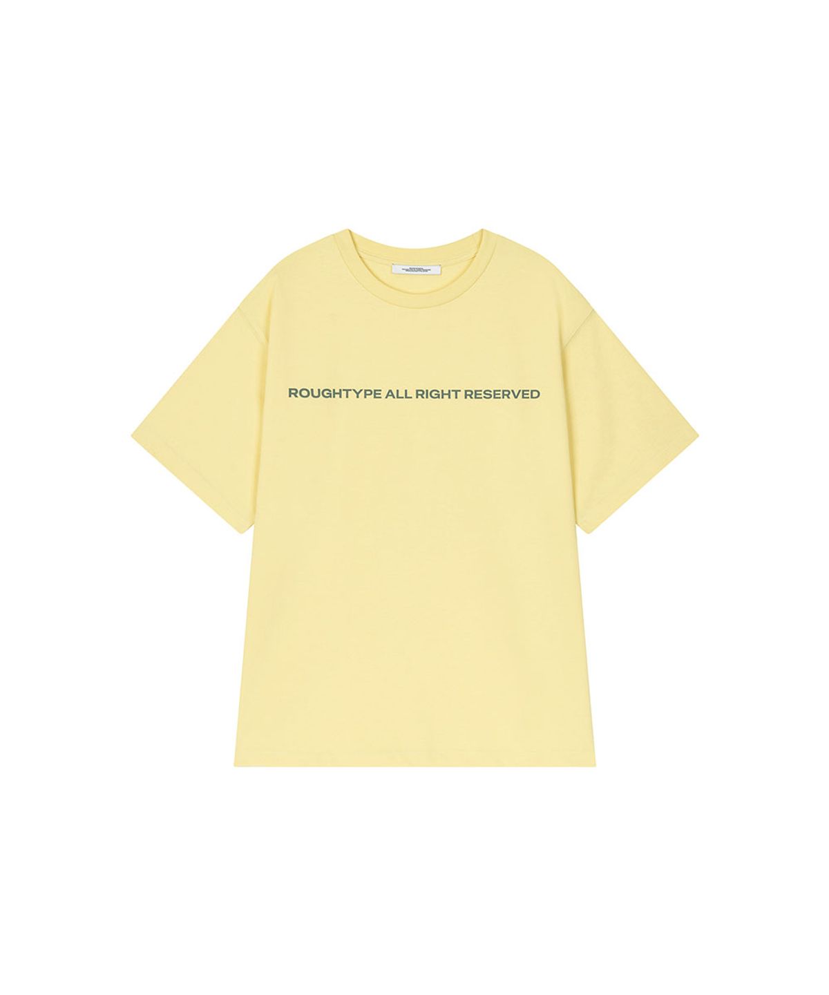 로타입(ROUGHTYPE) Color Over Fit Short Sleeve - Lemon