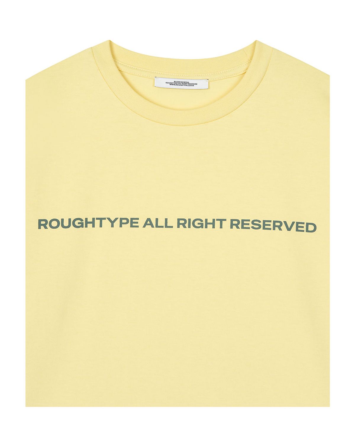 로타입(ROUGHTYPE) Color Over Fit Short Sleeve - Lemon