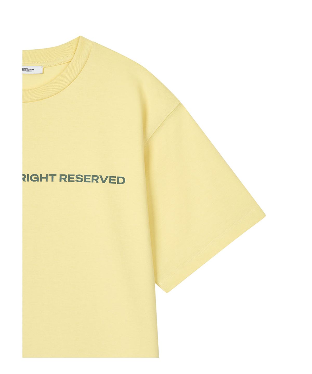로타입(ROUGHTYPE) Color Over Fit Short Sleeve - Lemon
