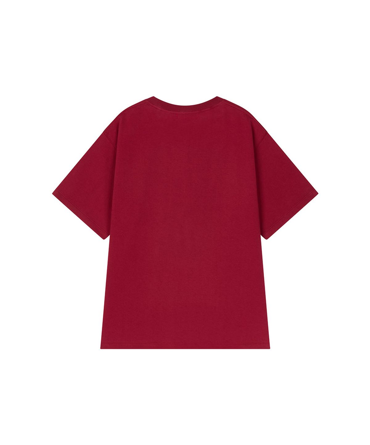 로타입(ROUGHTYPE) Color Over Fit Short Sleeve - Red
