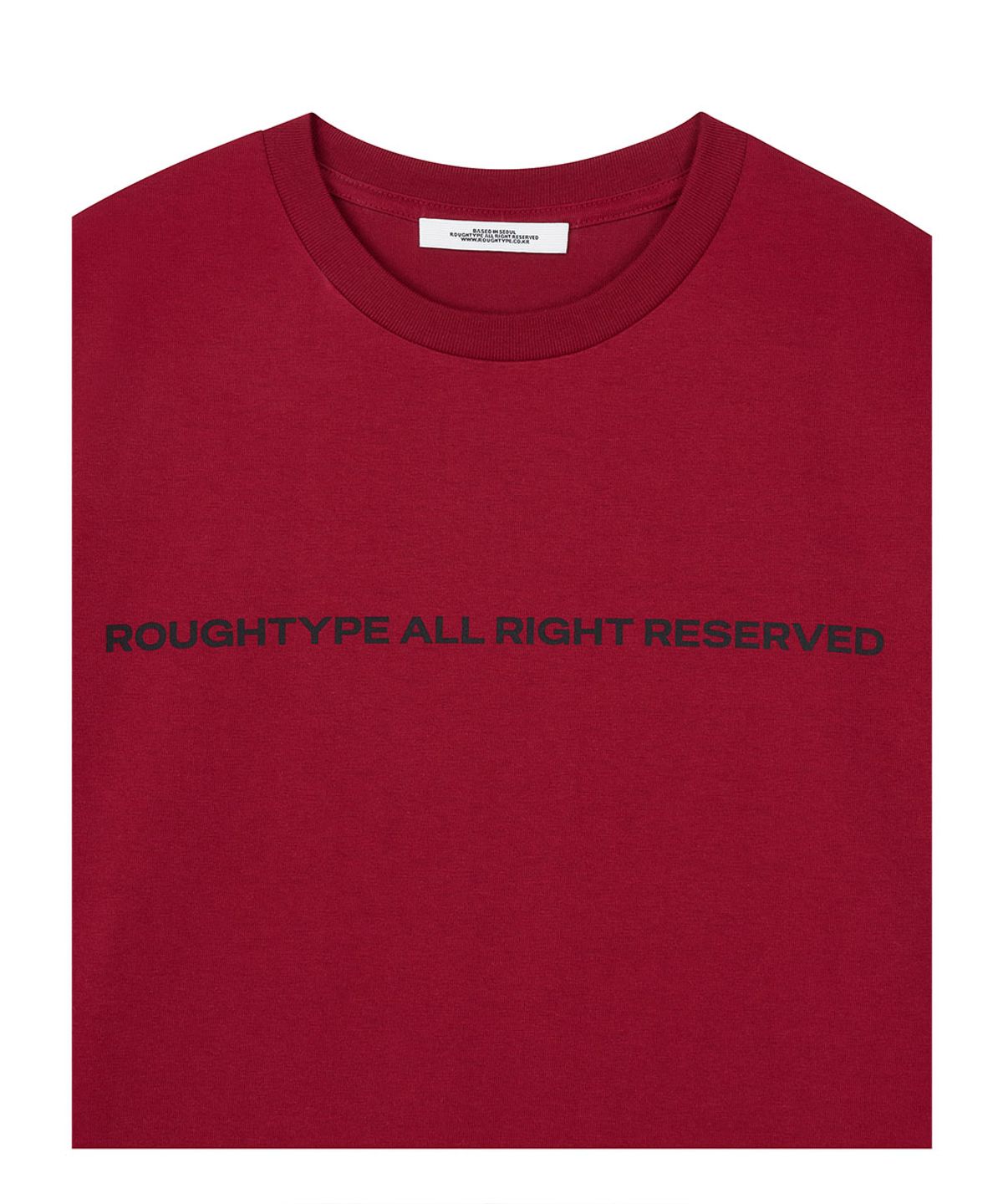 로타입(ROUGHTYPE) Color Over Fit Short Sleeve - Red