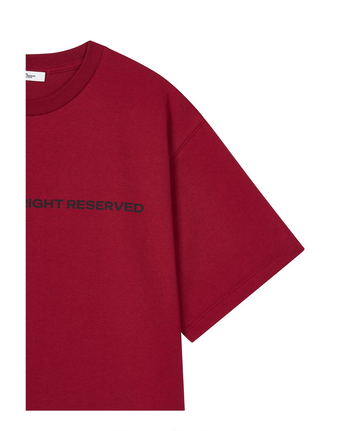 로타입(ROUGHTYPE) Color Over Fit Short Sleeve - Red