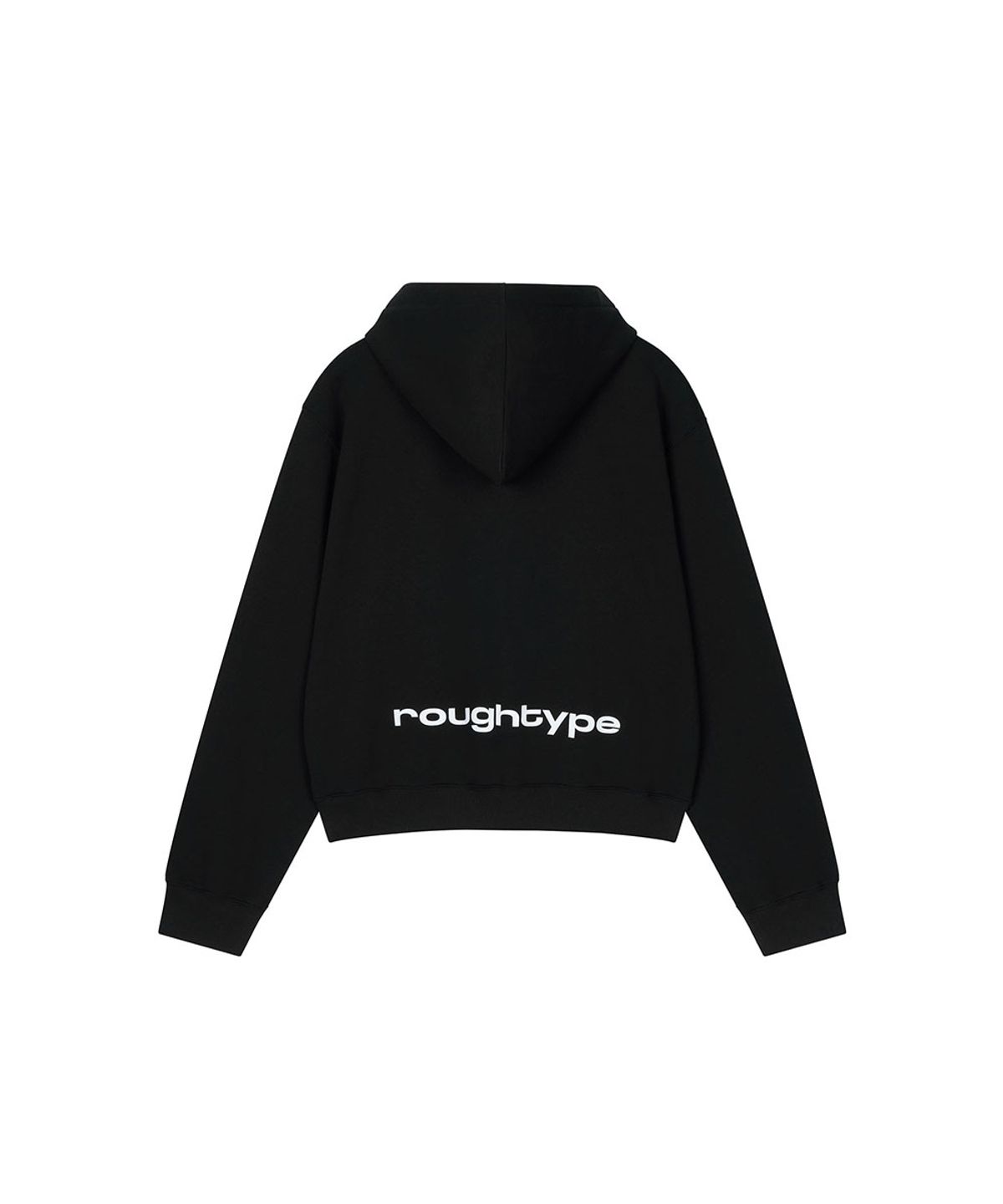 로타입(ROUGHTYPE) Low Logo Hooded Zip-Up - Black
